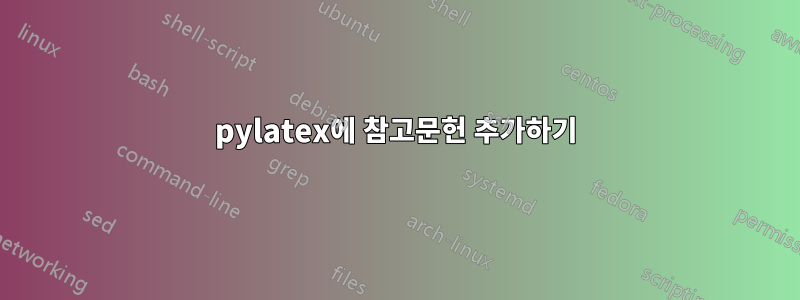 pylatex에 참고문헌 추가하기