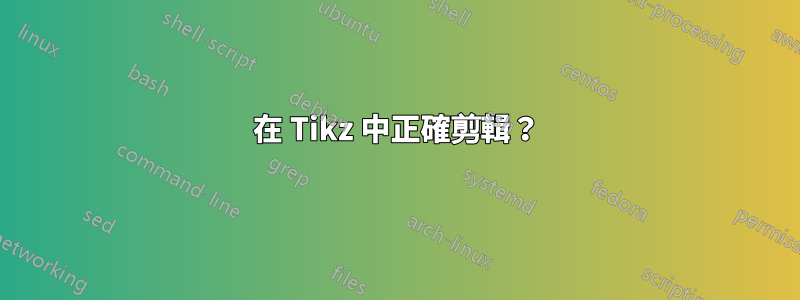 在 Tikz 中正確剪輯？