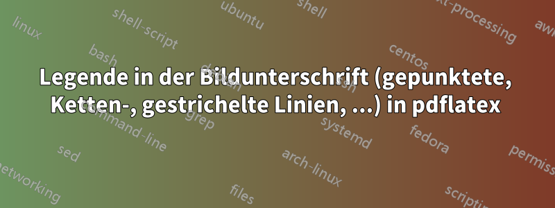 Legende in der Bildunterschrift (gepunktete, Ketten-, gestrichelte Linien, ...) in pdflatex