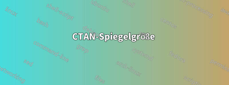 CTAN-Spiegelgröße