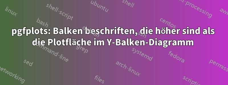 pgfplots: Balken beschriften, die höher sind als die Plotfläche im Y-Balken-Diagramm