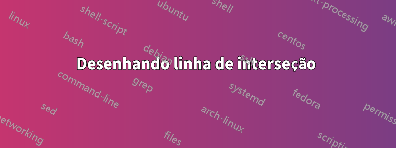 Desenhando linha de interseção