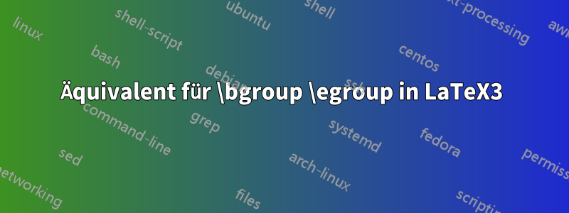 Äquivalent für \bgroup \egroup in LaTeX3