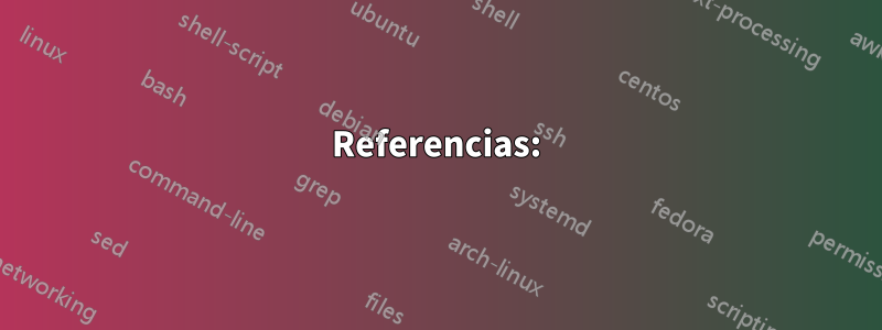 Referencias: