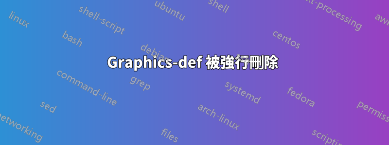 Graphics-def 被強行刪除