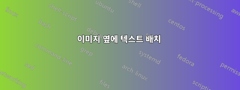 이미지 옆에 텍스트 배치