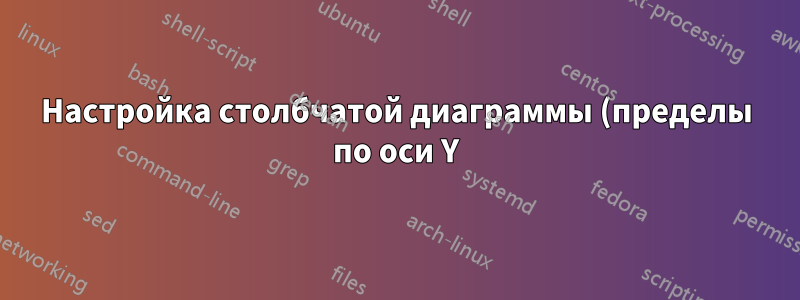 Настройка столбчатой диаграммы (пределы по оси Y) и планок погрешностей