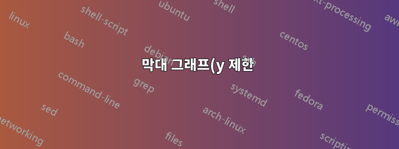 막대 그래프(y 제한) 및 오류 막대 조정