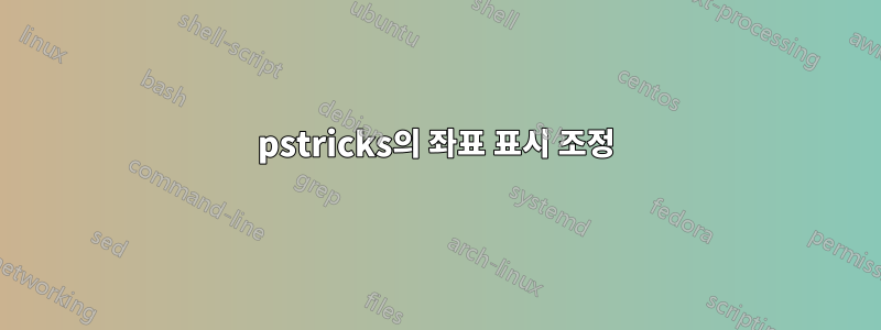 pstricks의 좌표 표시 조정