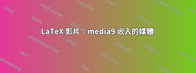 LaTeX 影片：media9 嵌入的媒體