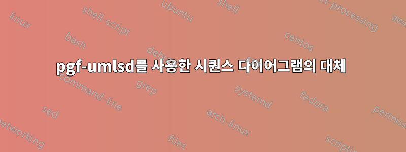 pgf-umlsd를 사용한 시퀀스 다이어그램의 대체