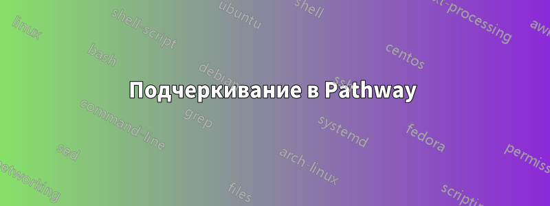 Подчеркивание в Pathway