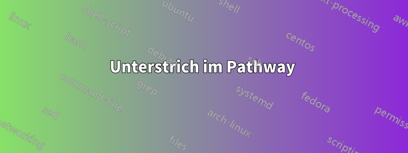 Unterstrich im Pathway