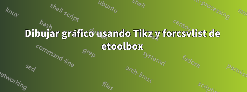 Dibujar gráfico usando Tikz y forcsvlist de etoolbox