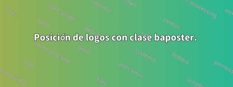 Posición de logos con clase baposter.