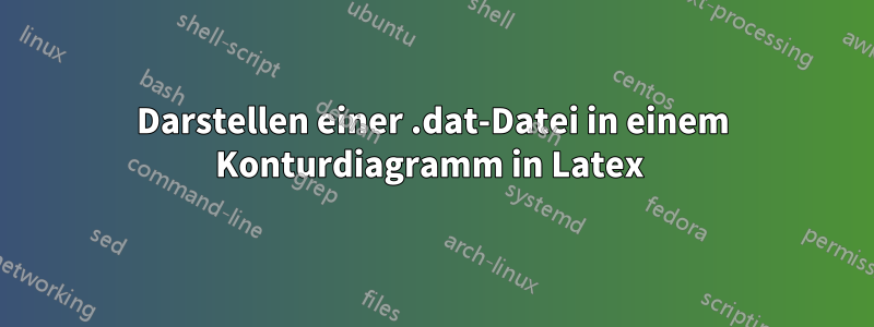 Darstellen einer .dat-Datei in einem Konturdiagramm in Latex 