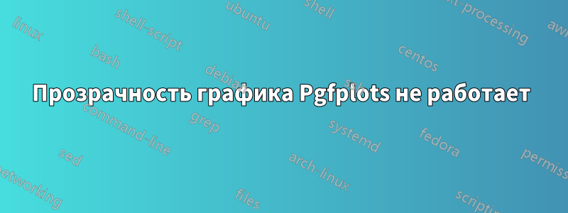 Прозрачность графика Pgfplots не работает