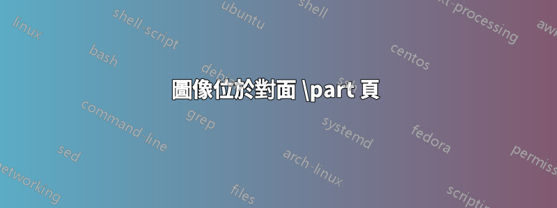 圖像位於對面 \part 頁