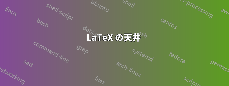 LaTeX の天井