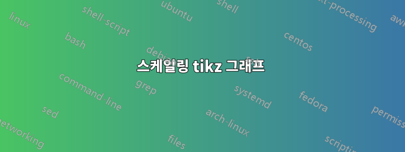 스케일링 tikz 그래프