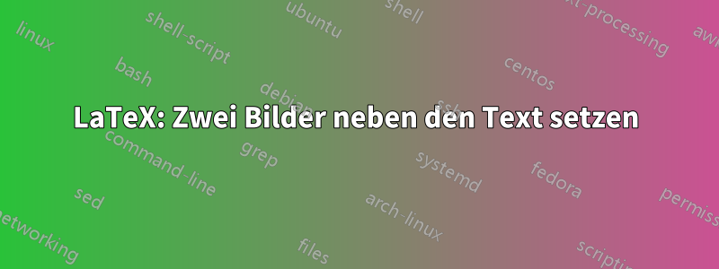 LaTeX: Zwei Bilder neben den Text setzen