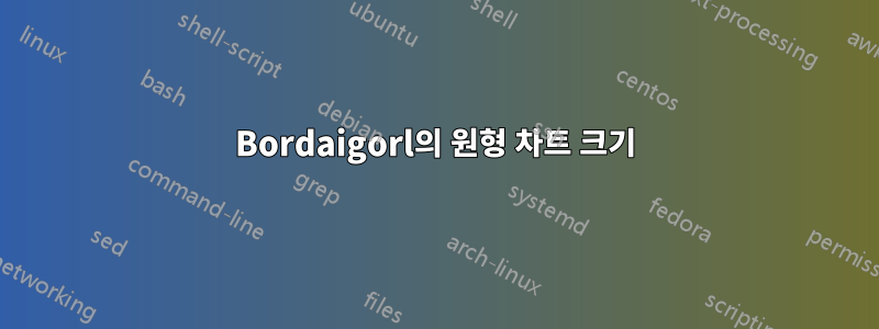 Bordaigorl의 원형 차트 크기