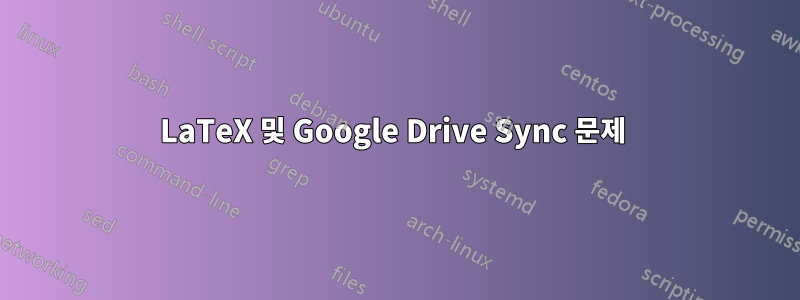 LaTeX 및 Google Drive Sync 문제 