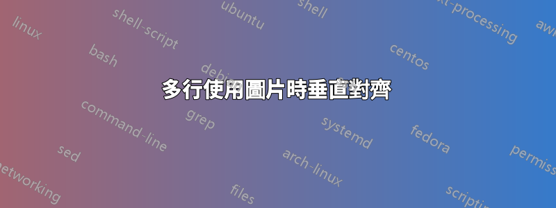 多行使用圖片時垂直對齊