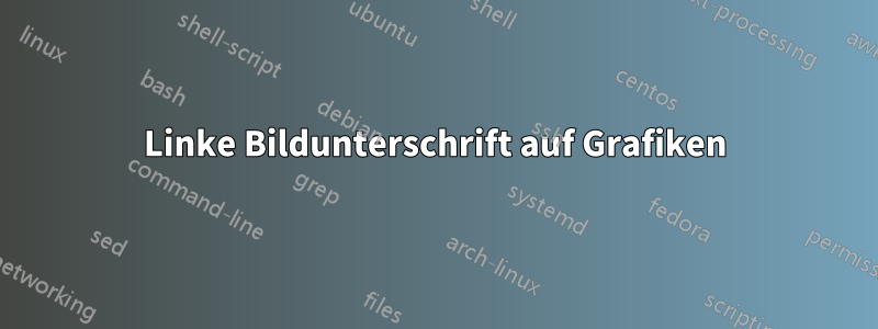 Linke Bildunterschrift auf Grafiken