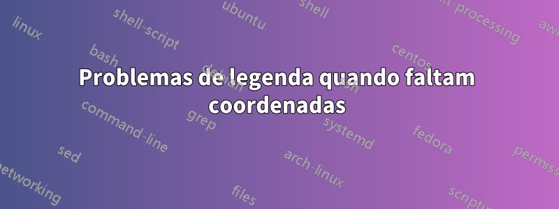 Problemas de legenda quando faltam coordenadas