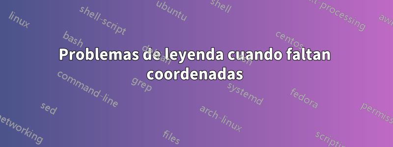 Problemas de leyenda cuando faltan coordenadas