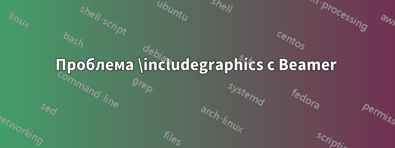 Проблема \includegraphics с Beamer
