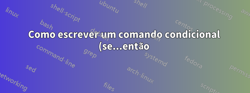 Como escrever um comando condicional (se...então) no pacote dependendo da opção de classe do documento?
