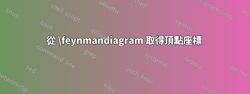 從 \feynmandiagram 取得頂點座標