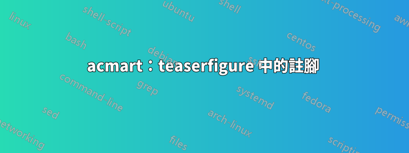 acmart：teaserfigure 中的註腳