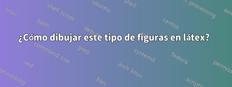 ¿Cómo dibujar este tipo de figuras en látex? 