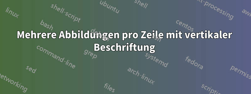 Mehrere Abbildungen pro Zeile mit vertikaler Beschriftung