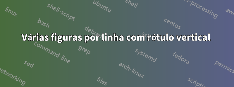 Várias figuras por linha com rótulo vertical