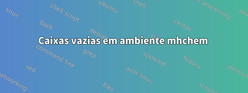 Caixas vazias em ambiente mhchem