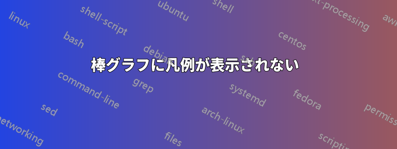 棒グラフに凡例が表示されない 