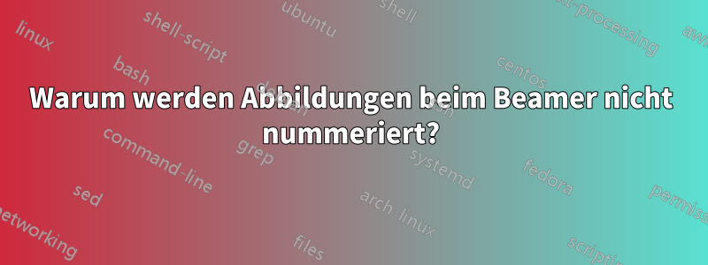 Warum werden Abbildungen beim Beamer nicht nummeriert?