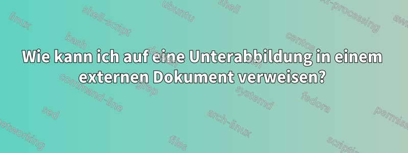 Wie kann ich auf eine Unterabbildung in einem externen Dokument verweisen?