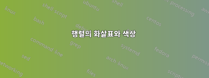 행렬의 화살표와 색상