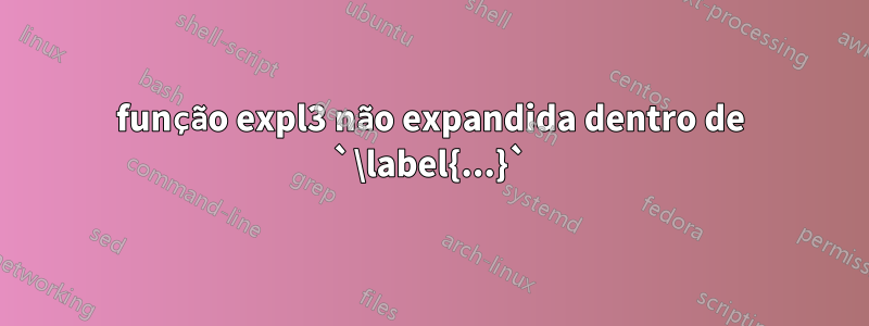 função expl3 não expandida dentro de `\label{...}`