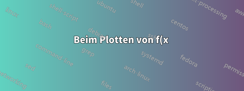 Beim Plotten von f(x)= sin ^-1(x) tritt ein Fehler auf!