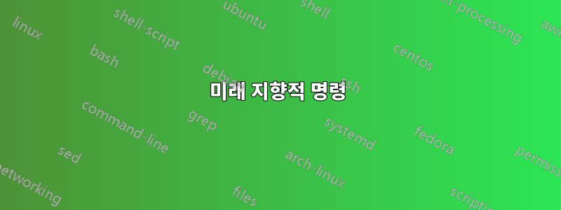 미래 지향적 명령