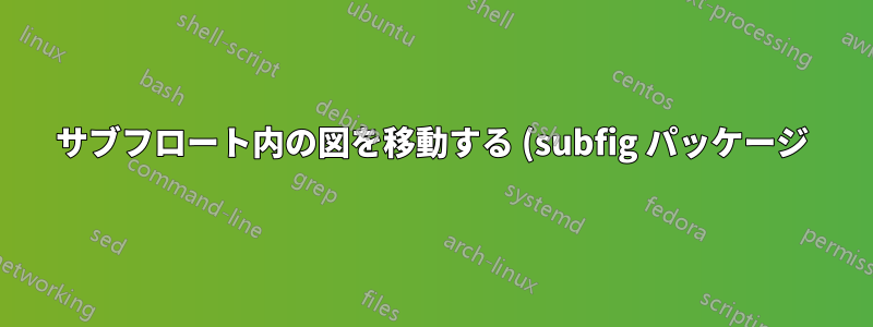 サブフロート内の図を移動する (subfig パッケージ)