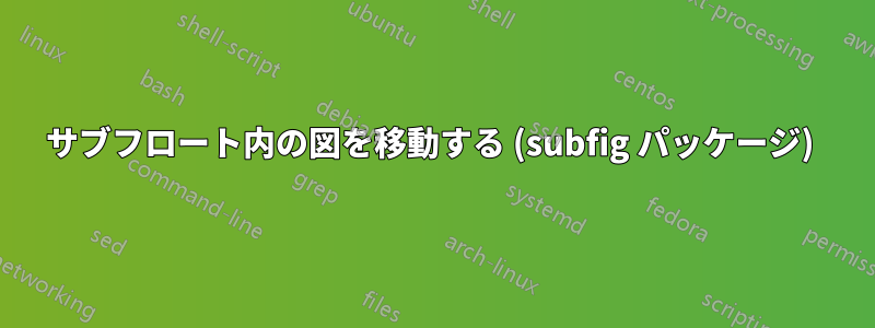 サブフロート内の図を移動する (subfig パッケージ) 