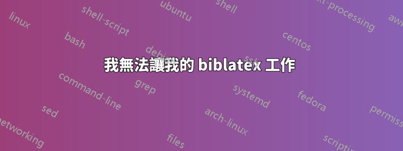 我無法讓我的 biblatex 工作