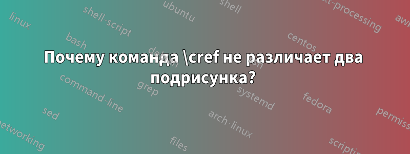 Почему команда \cref не различает два подрисунка?